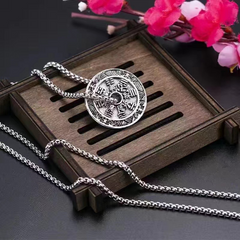 Antique-Style Shan Gui Amulet Pendant – Traditional Mountain Ghost Coin for Protection & Peace