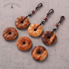 Pièce de monnaie Bagua Shan Gui en bois de pêcher frappé par la foudre taoïste – Authentique amulette taoïste pour une protection suprême, la paix et la purification spirituelle