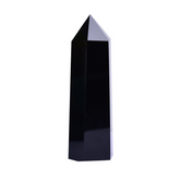 Natural Black Obsidian Crystal Point – Powerful Protection & Psychic Shielding Generator for Feng Shui, Energy Clearing & Spiritual Defense
