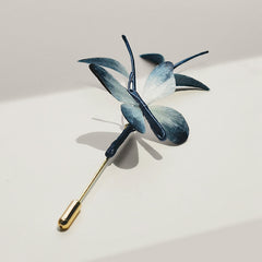 Handmade Velvet Flower Mulberry Silk Butterfly Brooch Hairpin | Exquisite Artisanal Hair Accessory with Butterfly & Floral Elements