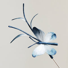 Handmade Velvet Flower Mulberry Silk Butterfly Brooch Hairpin | Exquisite Artisanal Hair Accessory with Butterfly & Floral Elements