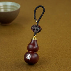 Schlüsselanhänger-Anhänger aus rotem Sandelholz, Kürbis, für den Schutz des Geburtsjahres und des Sternzeichens