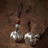 Victory Pendant Thai Silver Multi-Functional Garlic Keychain & Necklace Charm