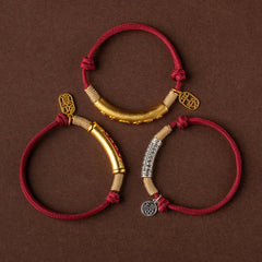 999 Sterling Silber Tibet Handgefertigt Om Mani Padme Hum Fu Charakter TopRank Charakter Glück Geflochtenes Armband