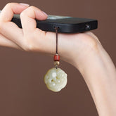 Pixiu Blessing: Ancient Style Phone Strap & Keychain for Good Fortune