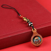 Tibetan Buddhist Thangka Palden Lhamo Tsatsa Keychain
