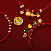 Festive Chinese New Year Red Rope Pet Collar, Cat & Dog Necklace, Holiday Decoration, Cute Gift