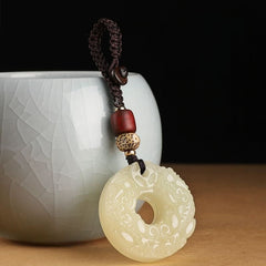 Pixiu Blessing: Ancient Style Phone Strap & Keychain for Good Fortune