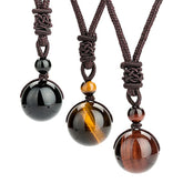 Tibetan Tiger's Eye Protection Necklace