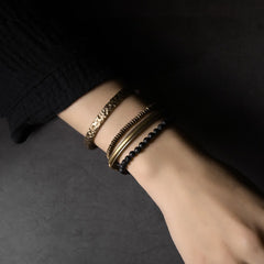 Vintage Lava Rock Kupfer Stützarmband