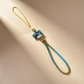 Handcrafted Exquisite Wenchang Knot Phone Strap Good Fortune and Safety Charm Keychain