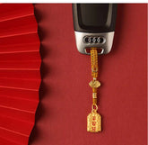 Feng Shui Brass Good Luck Keychain Phone Charm Protection & Positive Energy