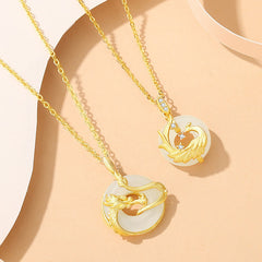 925 sterling sliver matching couple necklace