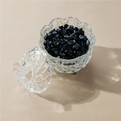 Natural crystal energy purification and demagnetization bowl