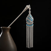 Water Drop Lily of the Valley Tassels Hairpin - Bohemian Confidence Enhancer for Hair Accessories