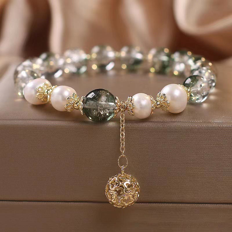 Green Phantom white pearl blessing bracelet