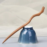 Cute Tassel Wooden Hair Stick: Chinese Style Bun Pin for Hanfu & Daily Wear