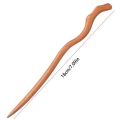 Niedlicher Haarstab aus Holz mit Quaste: Haarnadel im chinesischen Stil für Hanfu und den Alltag