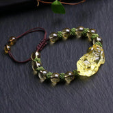 Natural Citrine Pixiu Wealth Protection Bracelet