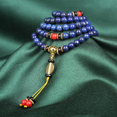 Tibetisches Mala Lapislazuli Positives Armband