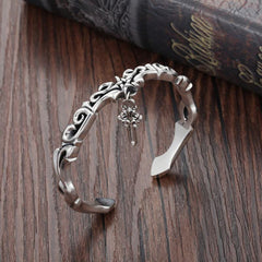 Kupfer-Balance-Armband im Wikinger-Stil mit gedrehtem Flechtmuster