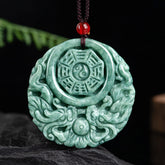 dragon yinyang jade pendant necklace