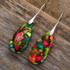 Emperor Stone Crystal Happiness Earrings