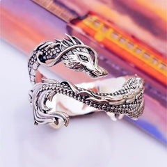Men Vintage Dragon Ring