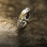 Anillo de autodisciplina ajustable de plata tailandesa para hombre: enfoque y fuerza de voluntad