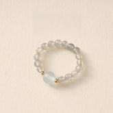 Moonstone Pi Xiu Ring for Emotional Balance & Serenity