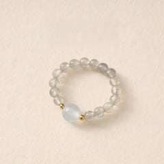 Moonstone Pi Xiu Ring for Emotional Balance & Serenity