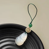 Pixiu Peace Button Gourd Ruyi Chalcedony Keychain Phone Charm