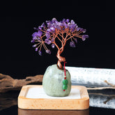 Citrine Money Tree for Wealth & Office Desk Feng Shui Decor