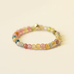 2mm Citrine Ring for Women Feng Shui Wealth Crystal Tiny Gold Stackable Ring