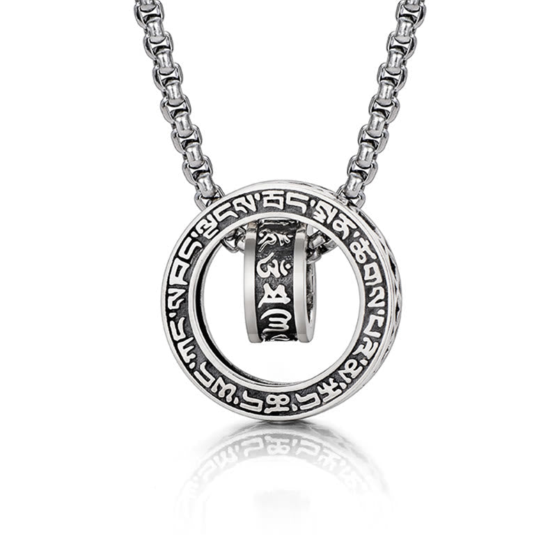 Silver Tibetan Prayer necklace