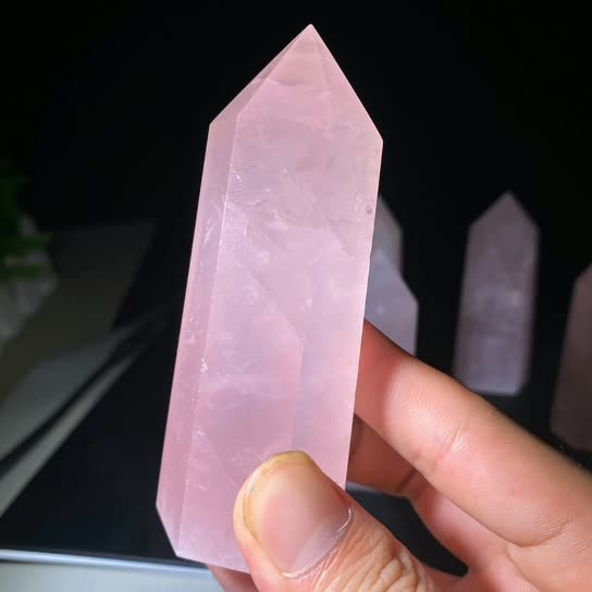 Pink crystal pillar