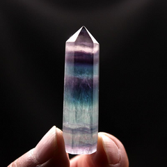 Colorful fluorite pillar