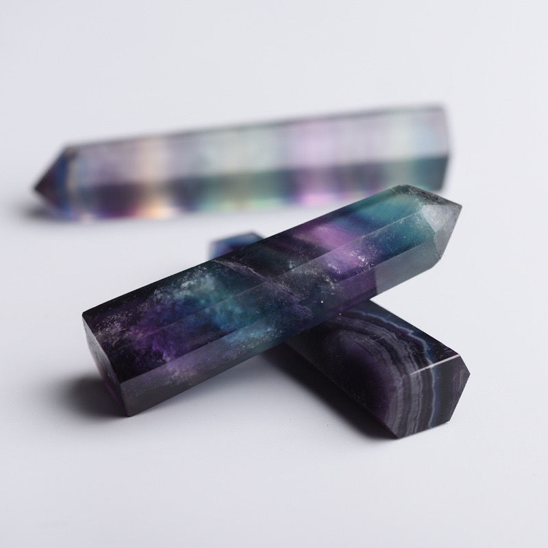 Colorful fluorite pillar