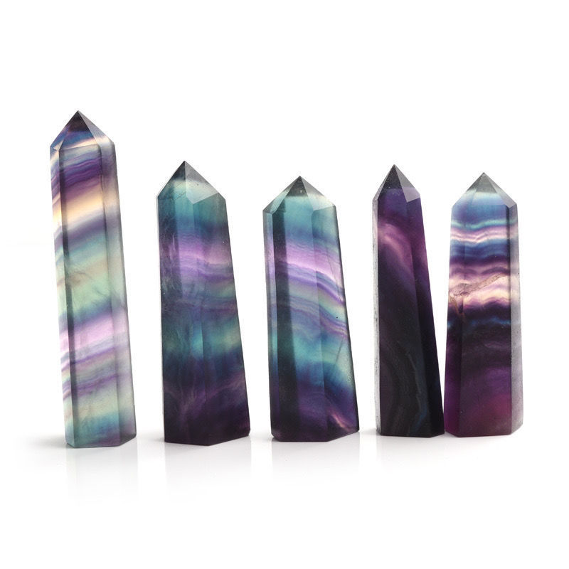Colorful fluorite pillar