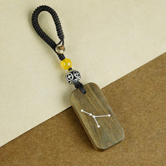 Personalisierter Schlüsselanhänger mit 12 Sternzeichen aus Silber – Einzigartiges Astrologie-Geschenk und Schutzanhänger