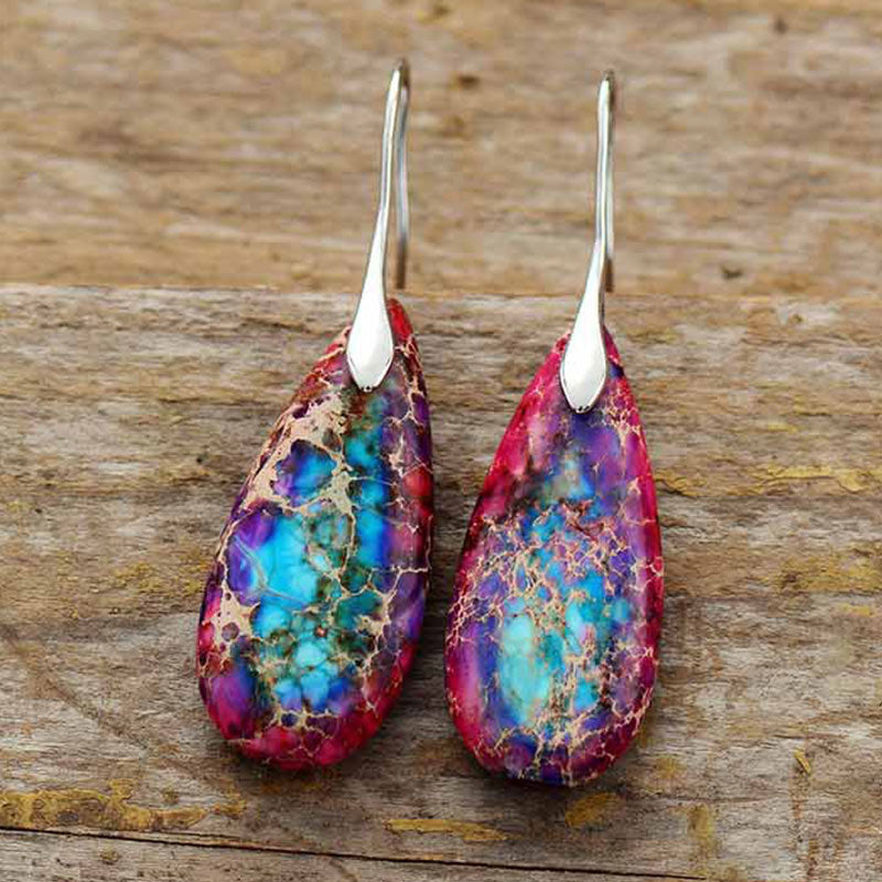 Emperor Stone Crystal Happiness Earrings