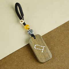 Personalisierter Schlüsselanhänger mit 12 Sternzeichen aus Silber – Einzigartiges Astrologie-Geschenk und Schutzanhänger