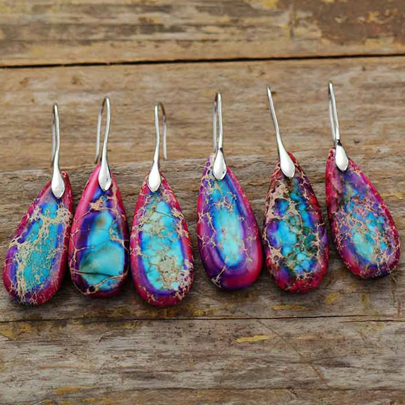 Emperor Stone Crystal Happiness Earrings