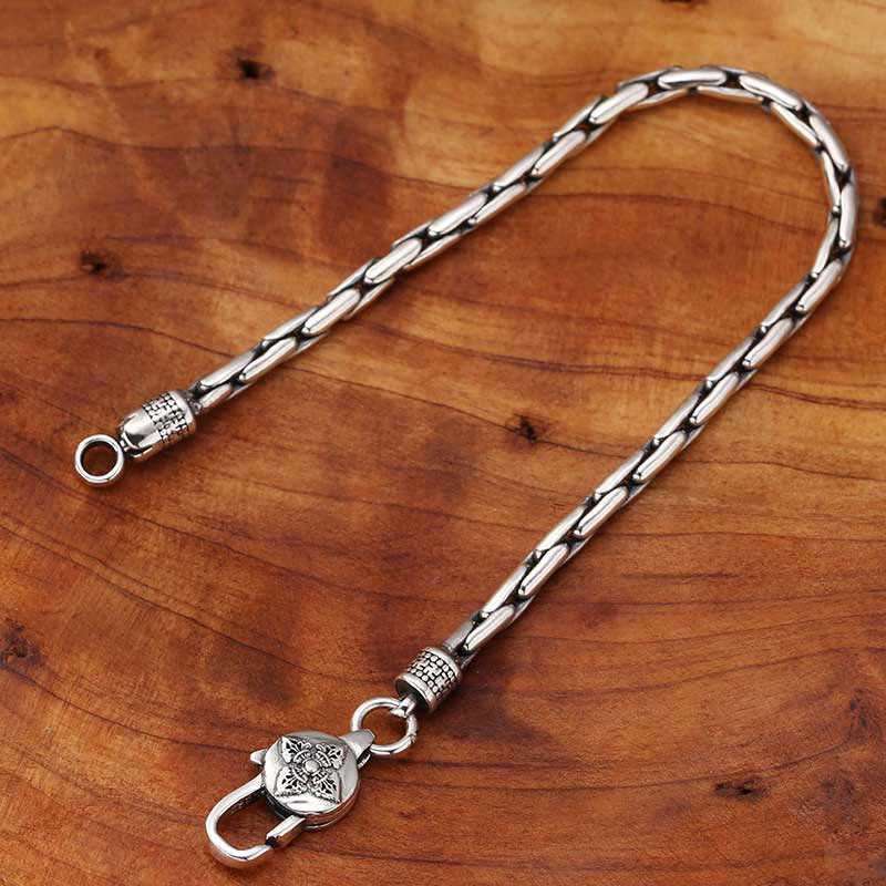 Tibetan Double Dorje Om Mani Padme Hum Buddha Swastika Vajra Strength Bracelet