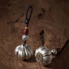 Victory Pendant Thai Silver Multi-Functional Garlic Keychain & Necklace Charm