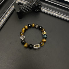 Handmade Luxury Tiger's Eye Bracelet for Wealth & Protection