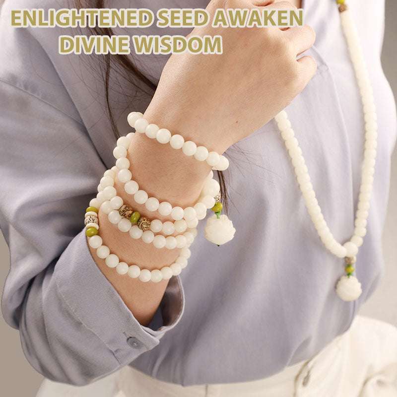 Jade Bodhi Lotus Mala Harmony Necklace Bracelet