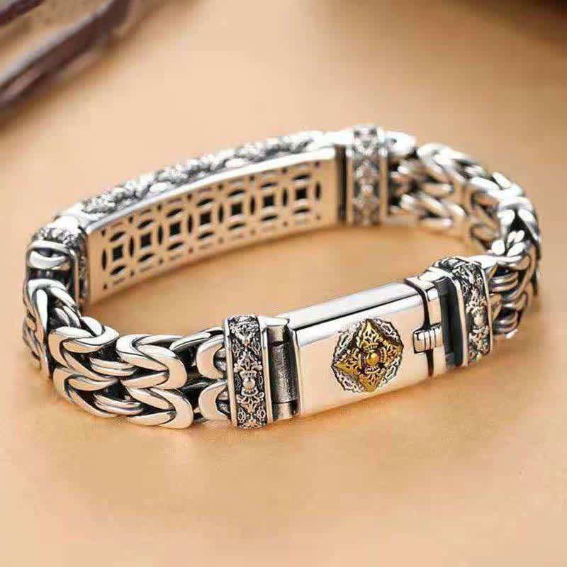 Vajra Dorje Twisted Braided Pattern Copper Balance Bracelet