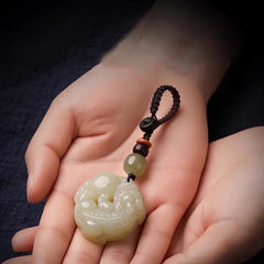 Pi Xiu Keychain with Gemstone Ball, Car Keys Accessory