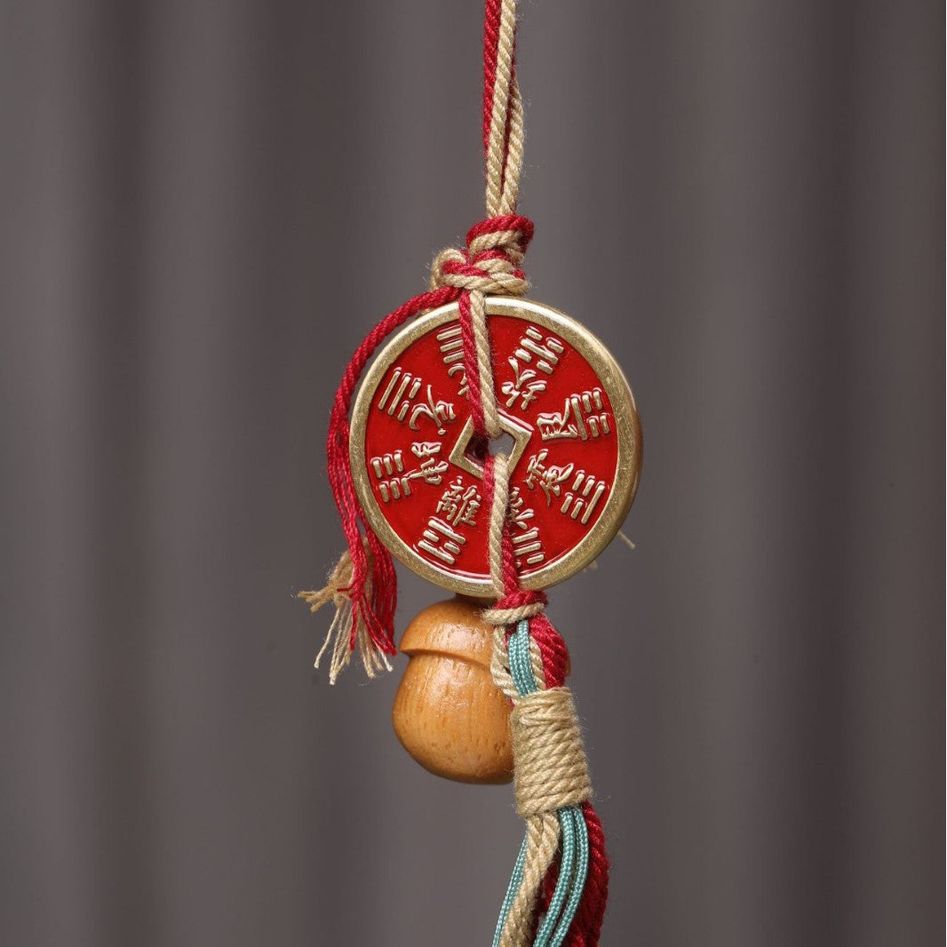 Agarwood Talisman Phone Charm Keychain - Tai Sui Charm for Protection & Luck
